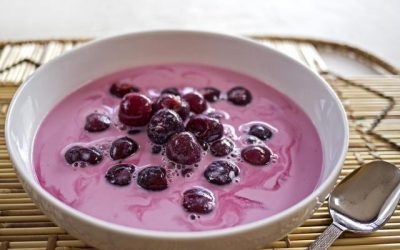 Cold fruit soup from Hungary
